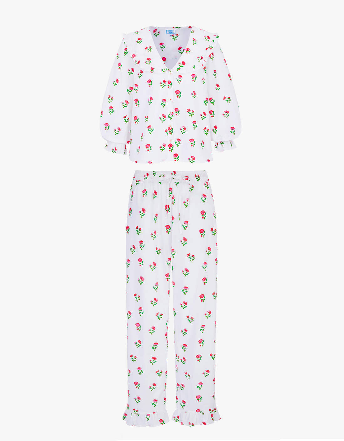 Pink City Prints Festive Ditsy Joy Pyjama Set