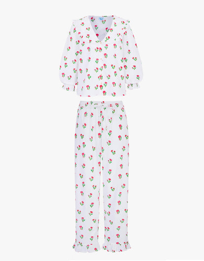 Pink City Prints Festive Ditsy Joy Pyjama Set