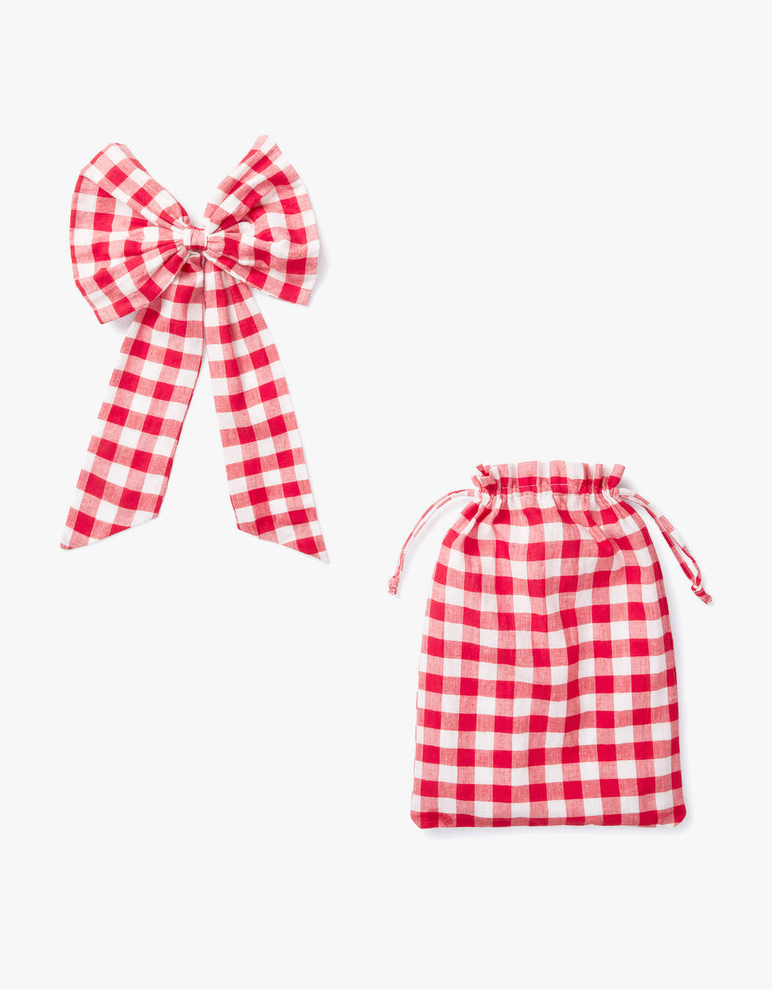 Pink City Prints Festive Gingham Big Bow