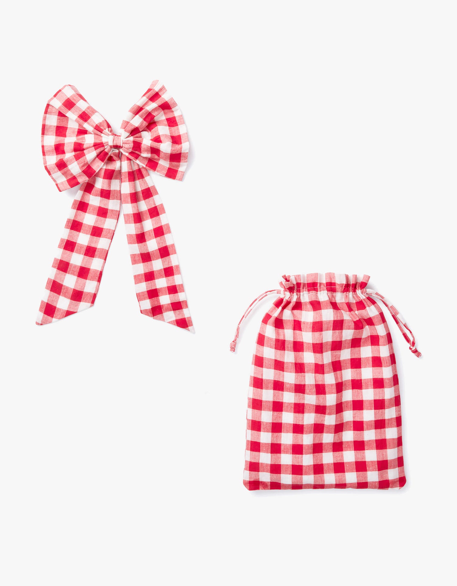 Pink City Prints Festive Gingham Big Bow