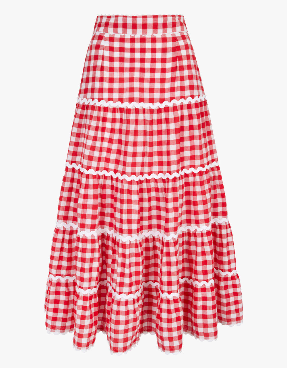 Pink City Prints Festive Gingham Etta Skirt