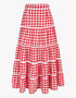 Pink City Prints Festive Gingham Etta Skirt