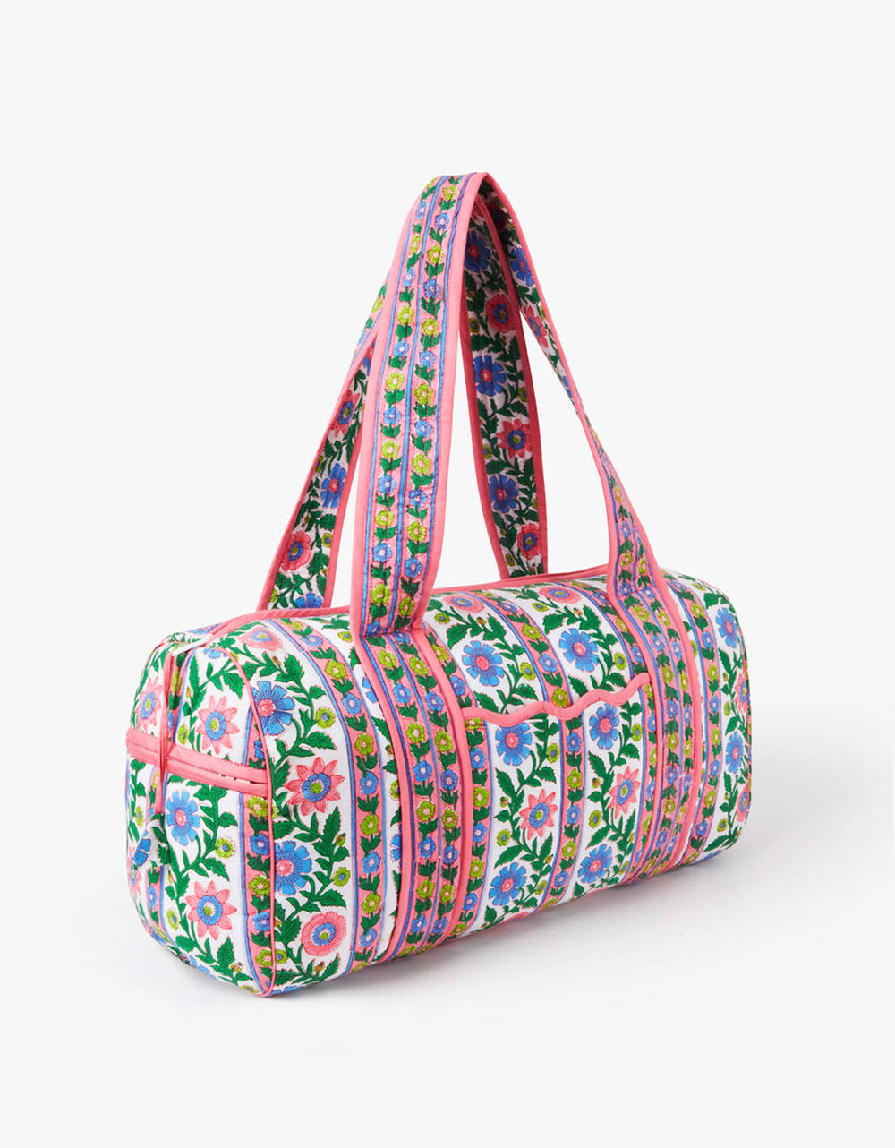 Pink City Prints Folk Border Weekend Bag
