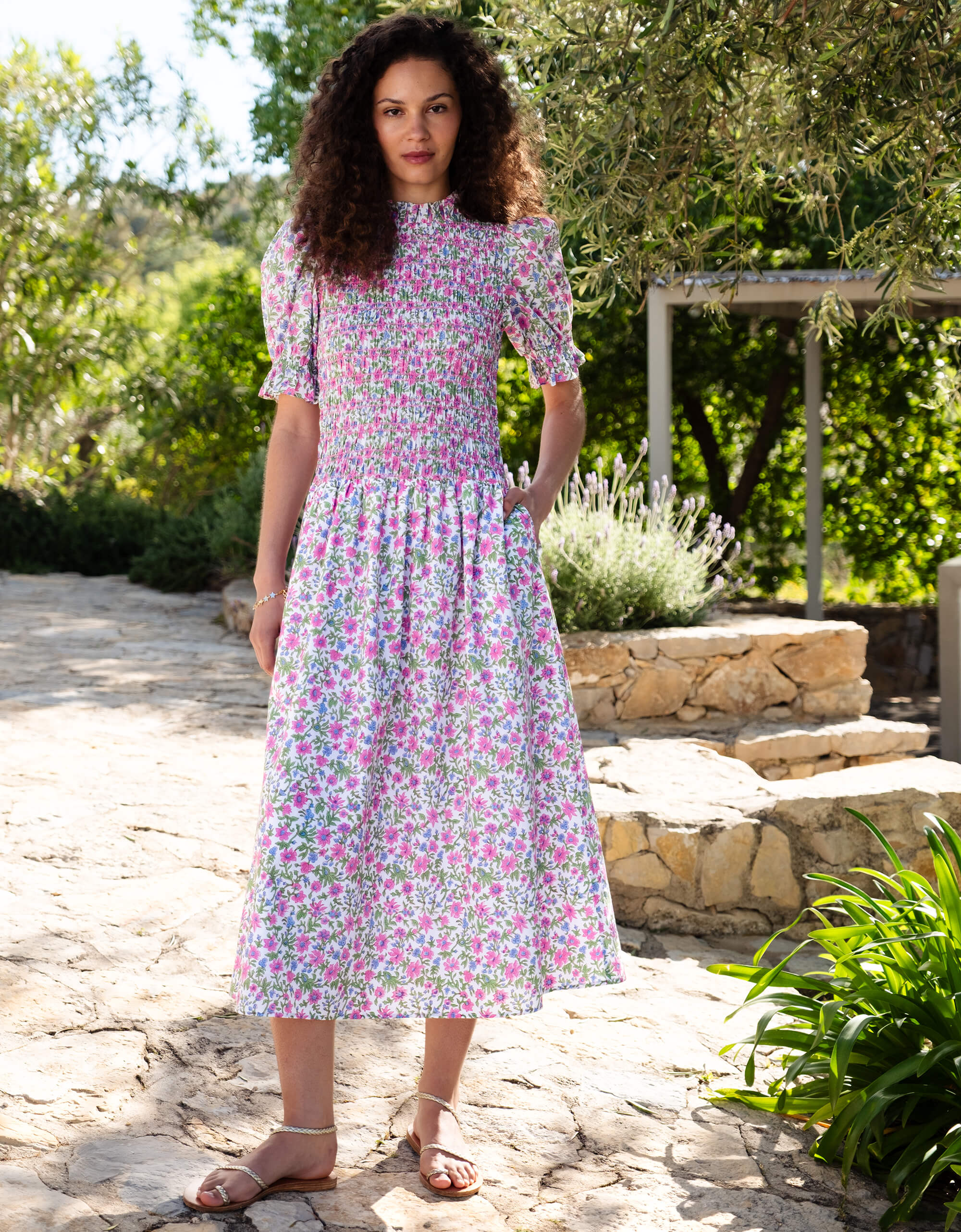 Pink City Prints Folk Lolita Lorenne Dress