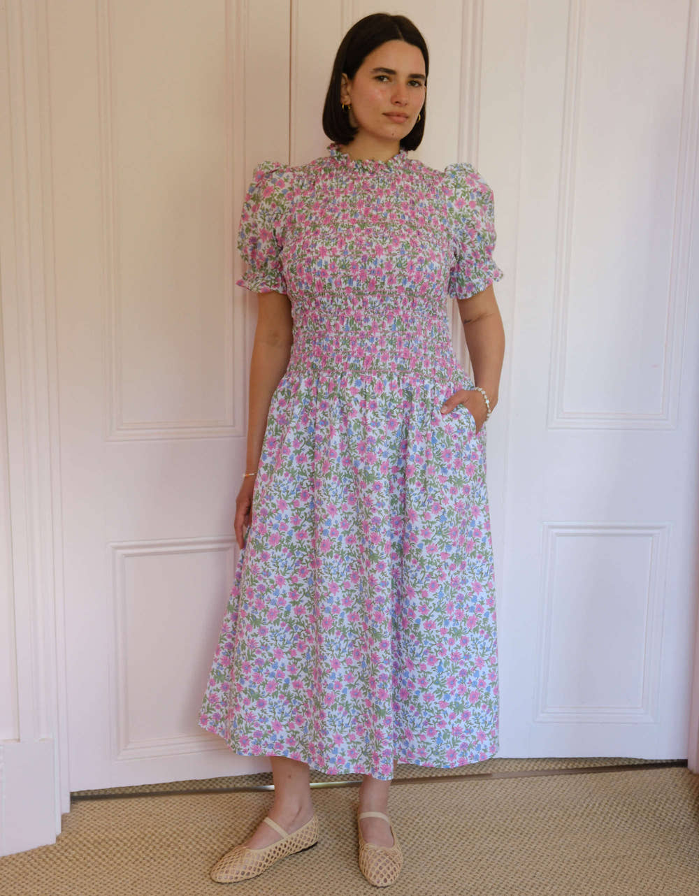 Pink City Prints Folk Lolita Lorenne Dress