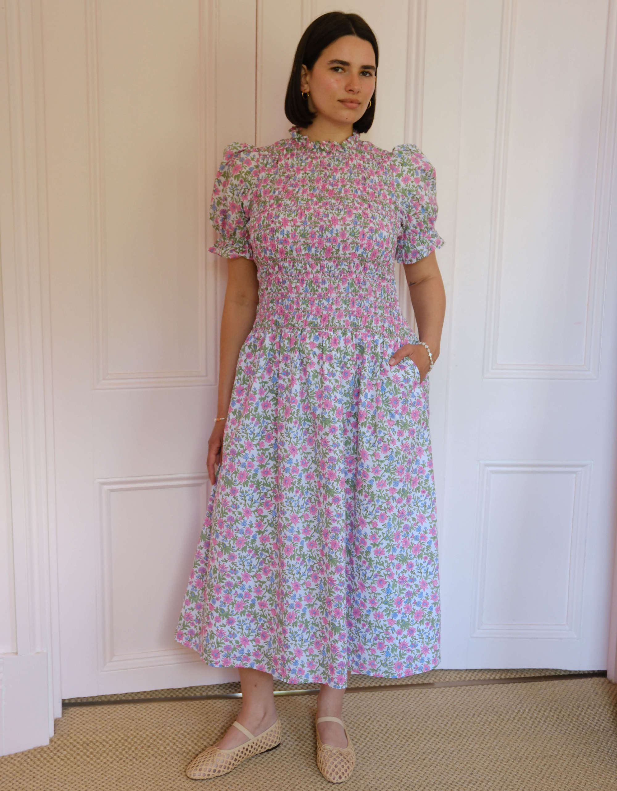 Pink City Prints Folk Lolita Lorenne Dress