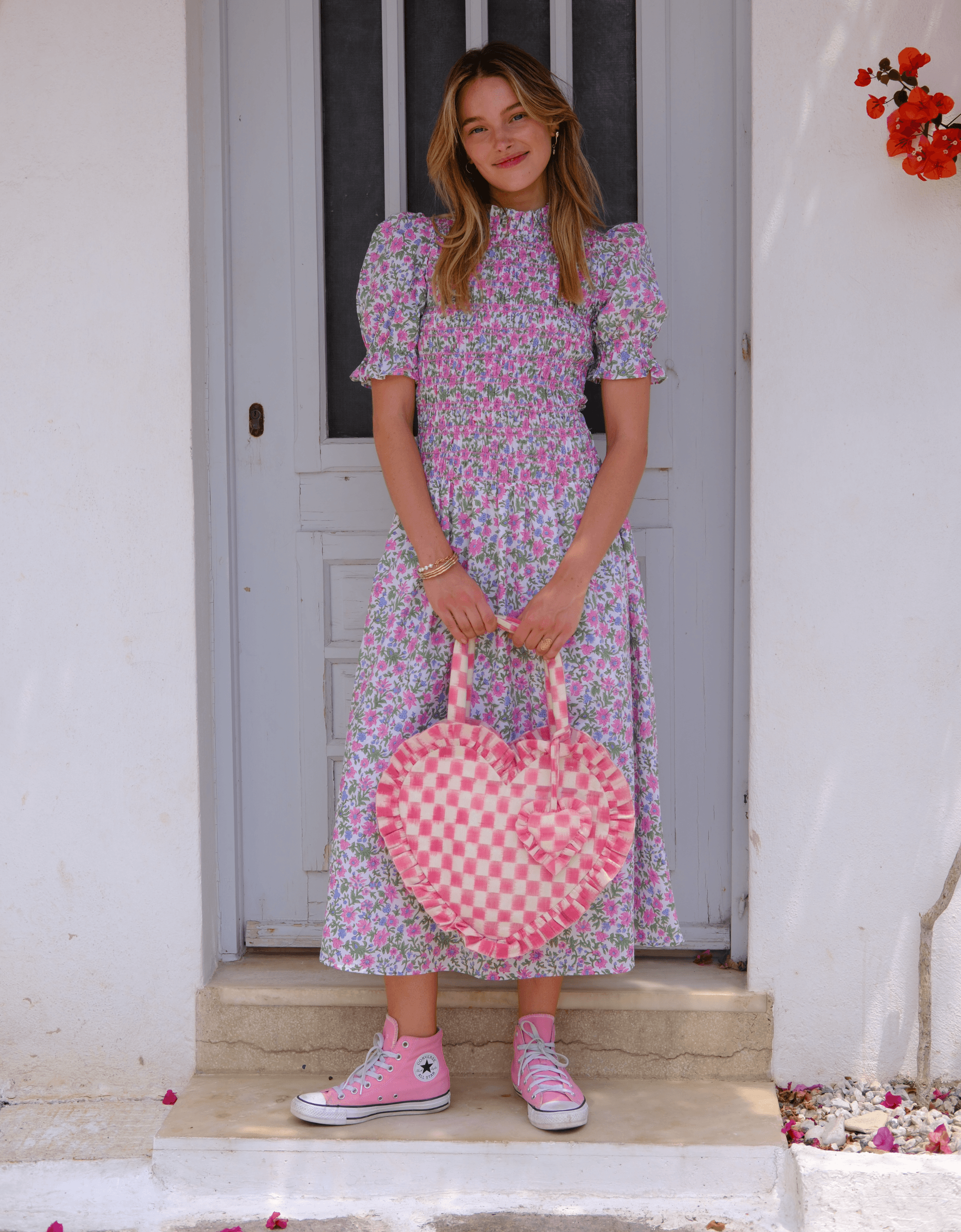 Pink City Prints Folk Lolita Lorenne Dress