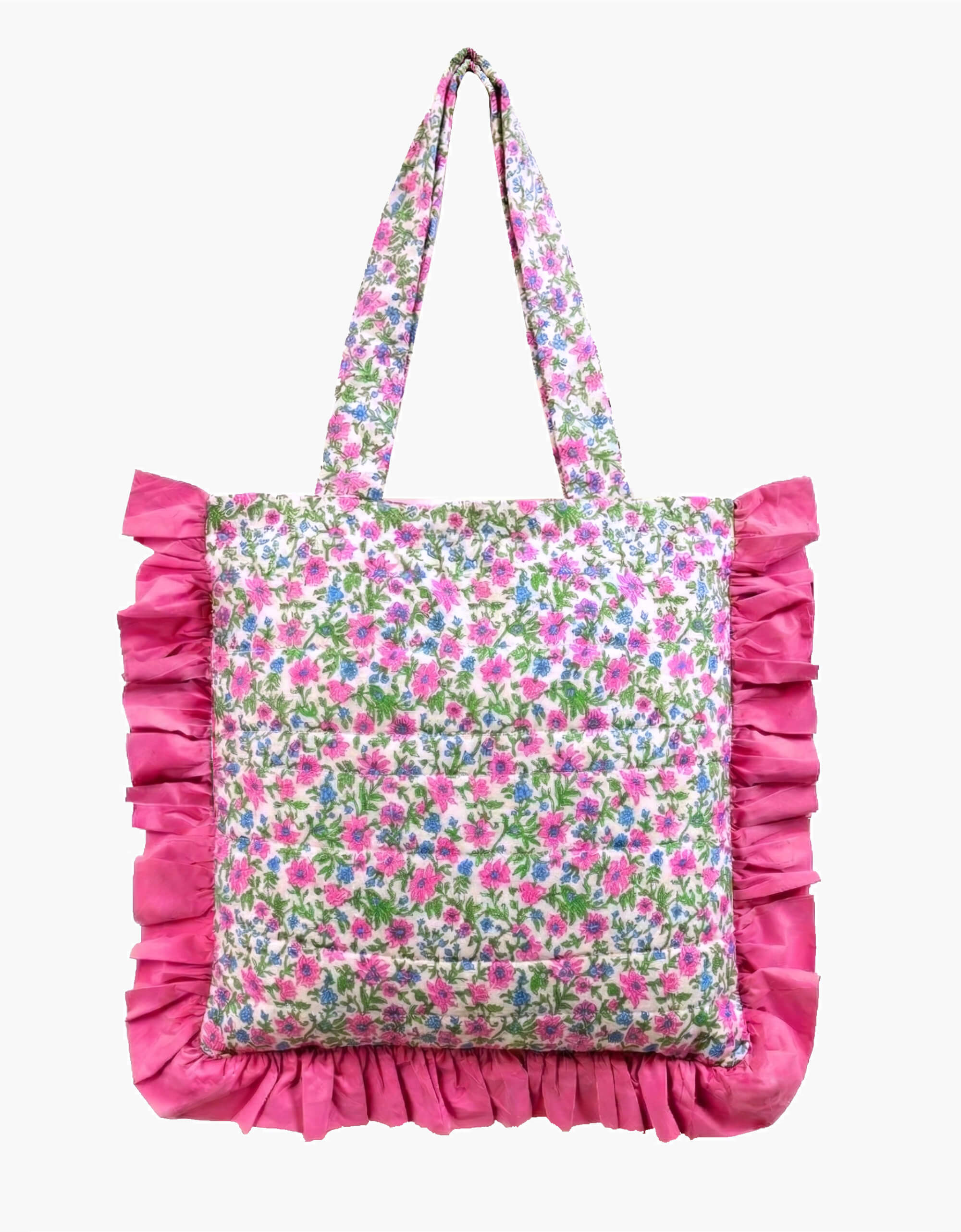 Folk Lolita Quilted Tote Bag