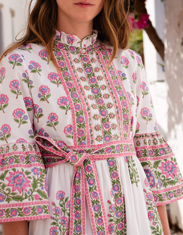 Pink City Prints Folk Mix Gemma Dress