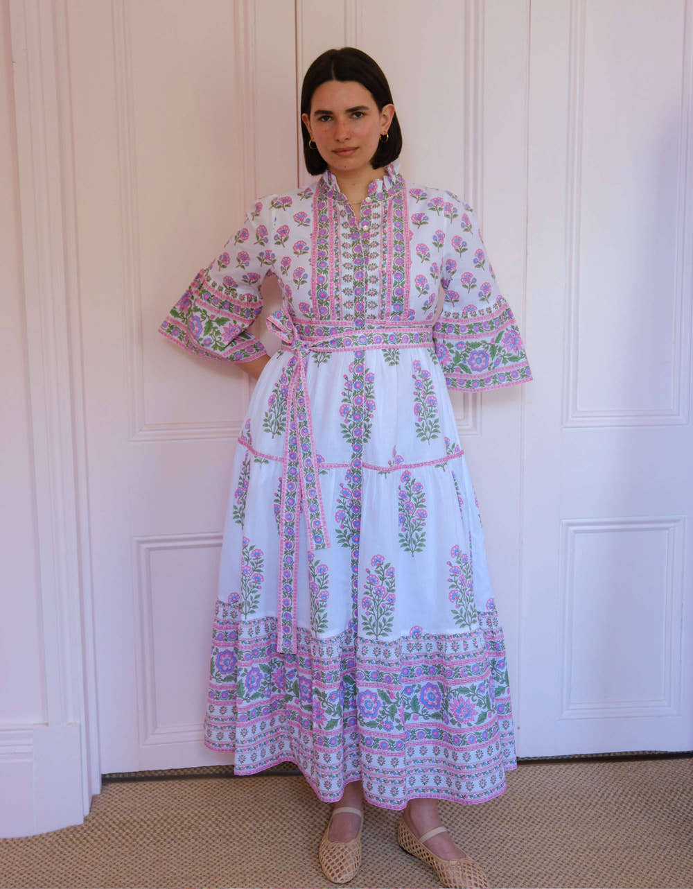 Pink City Prints Folk Mix Gemma Dress