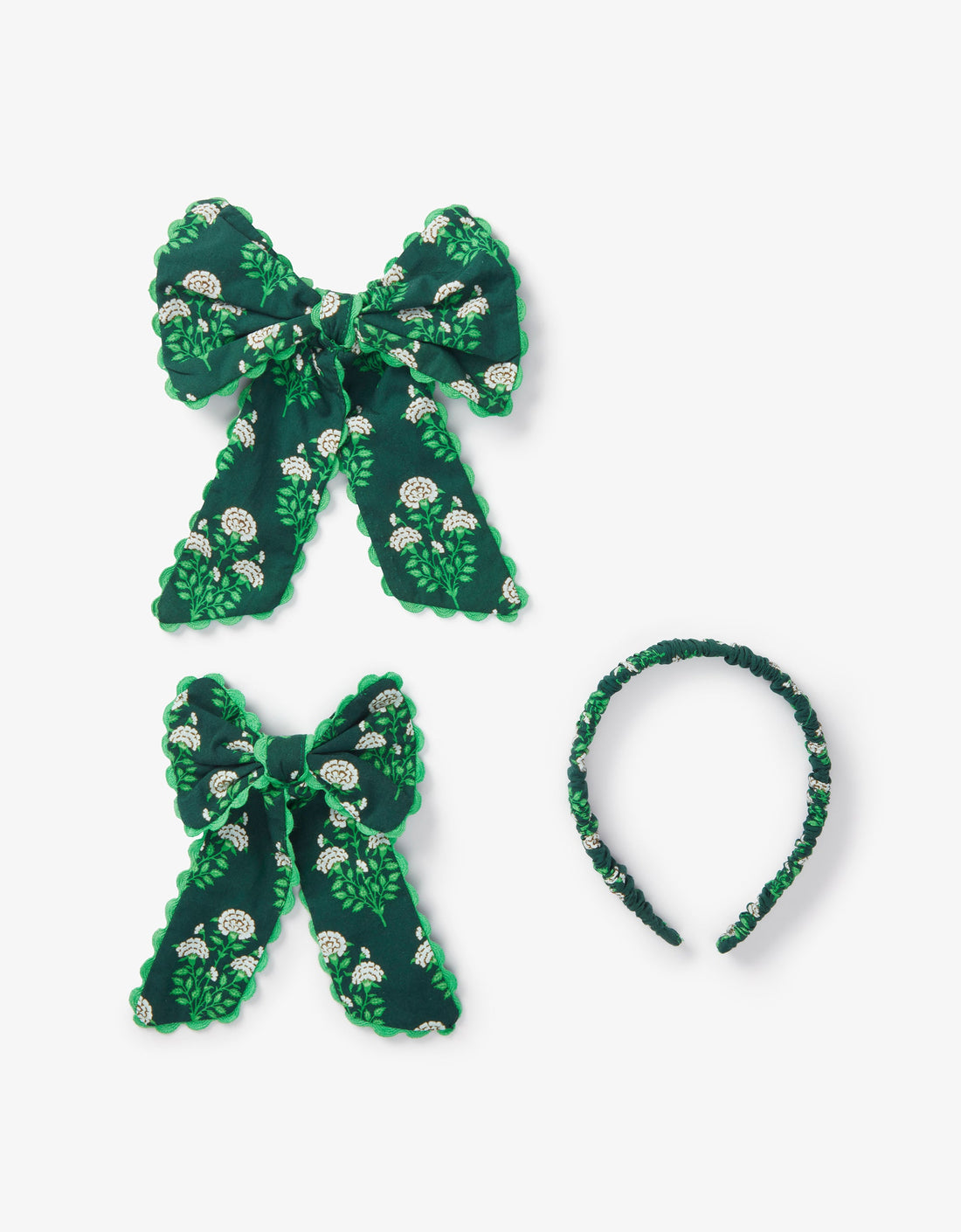 Pink City Prints Forest Buta Bow and Headband Set