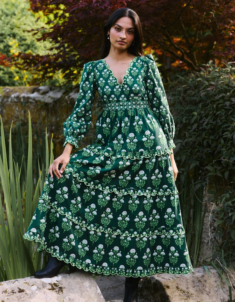 Pink City Prints Forest Buta Phoebe Dress