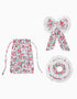 Pink City Prints French Ditsy Bow and Scrunchie Set