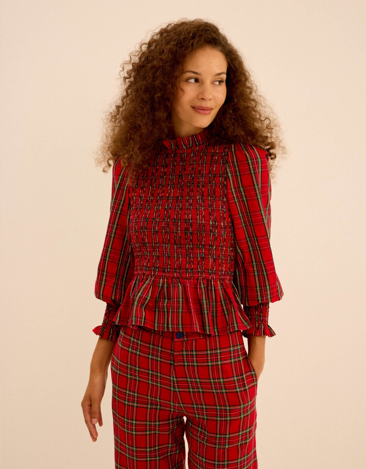 Handloom Tartan Isabel Top