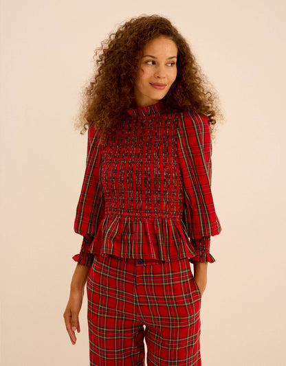 Pink City Prints Handloom Tartan Romy Trousers