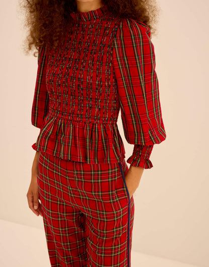 Pink City Prints Handloom Tartan Romy Trousers