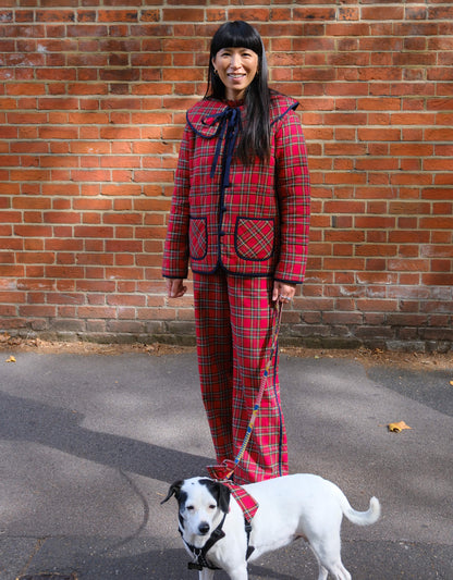 Pink City Prints Handloom Tartan Simone Jacket