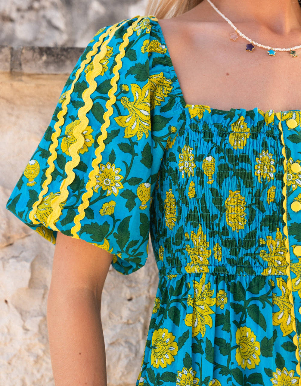 Pink City Prints Hibiscus Jaal Colette Dress