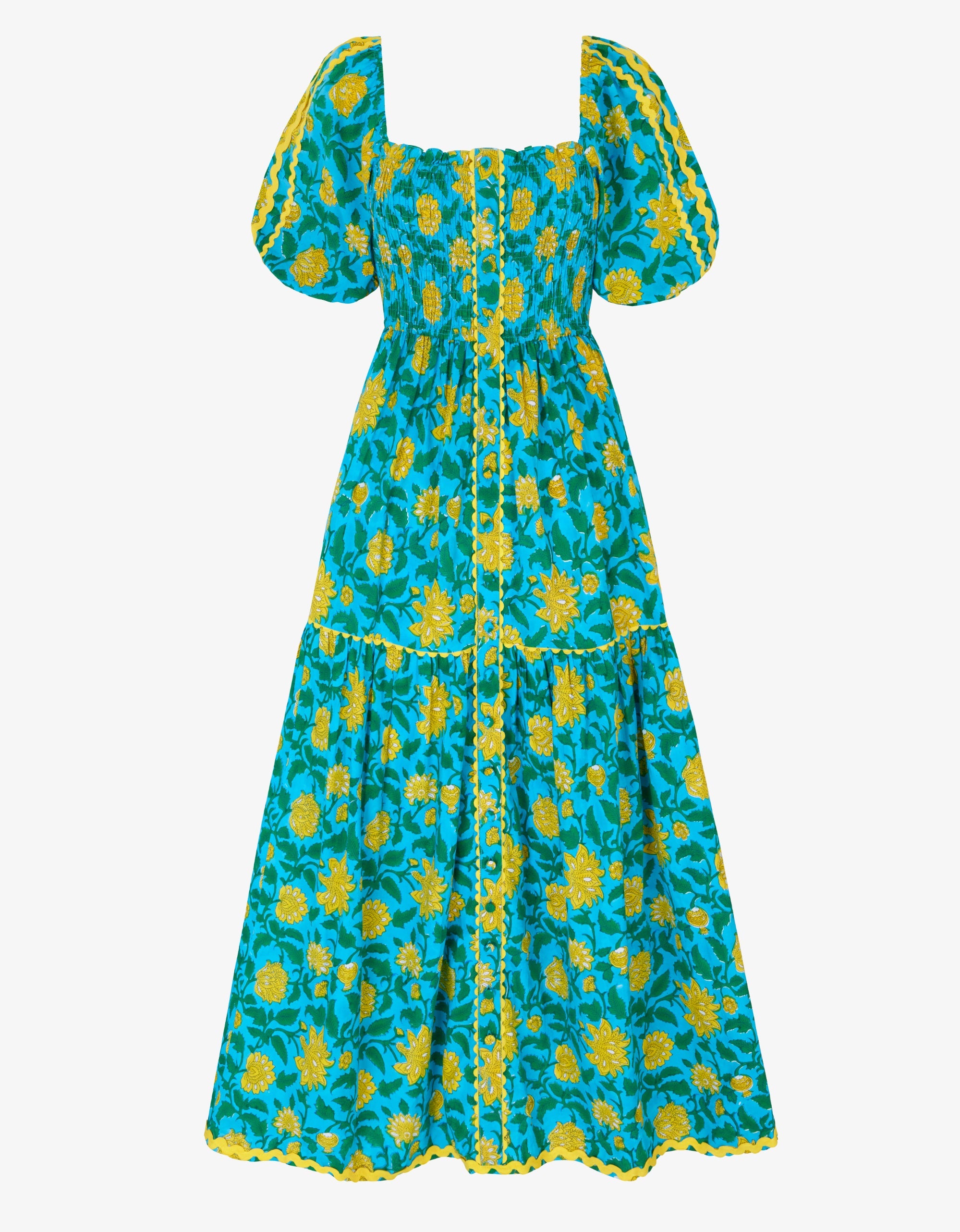 Pink City Prints Hibiscus Jaal Colette Dress