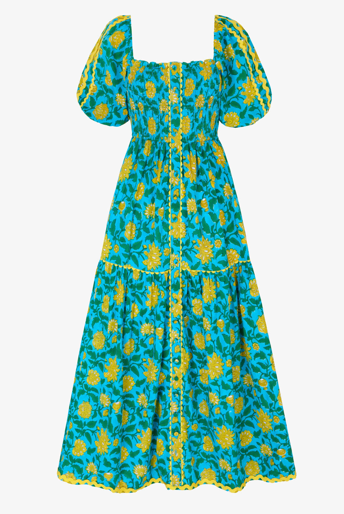 Pink City Prints Hibiscus Jaal Colette Dress