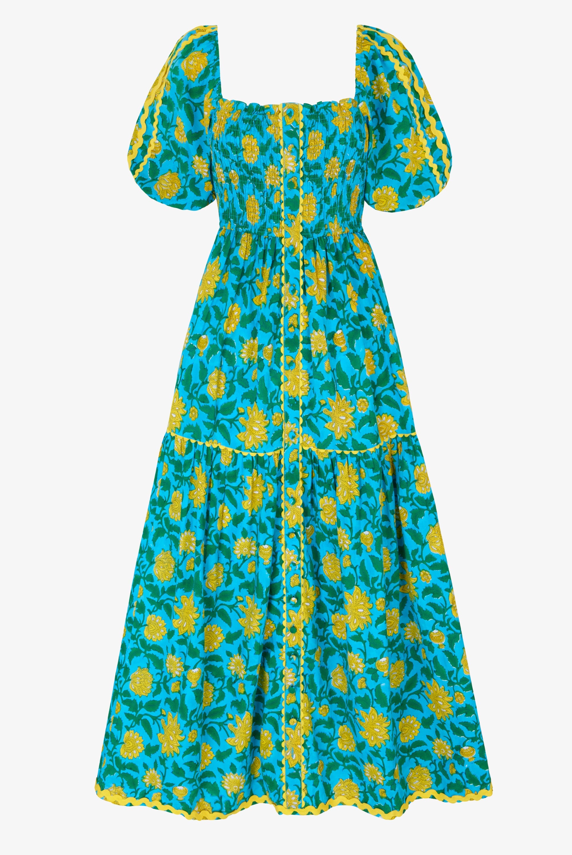 Pink City Prints Hibiscus Jaal Colette Dress