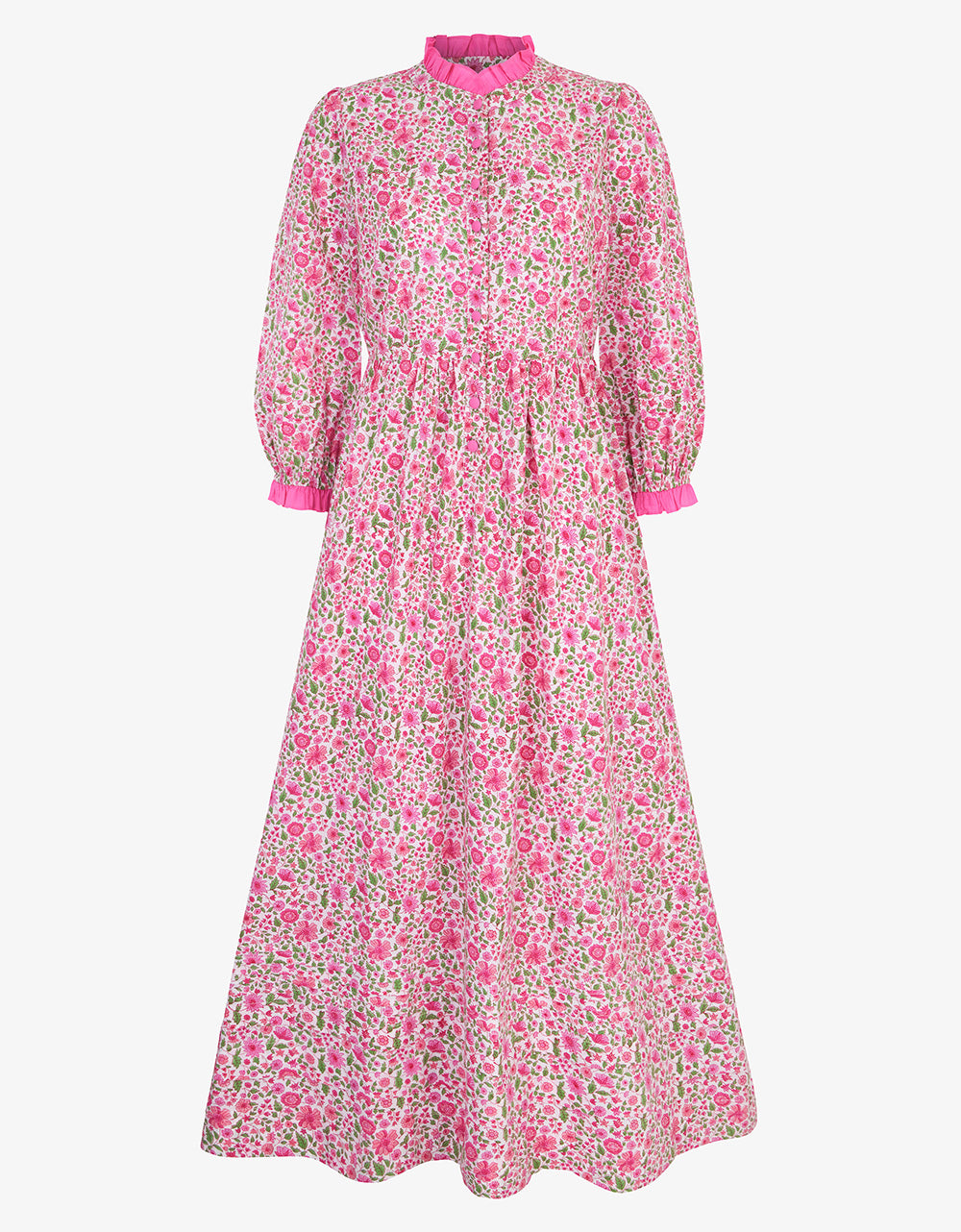Hollyhock Meadow Tilly Dress - Pink City Prints
