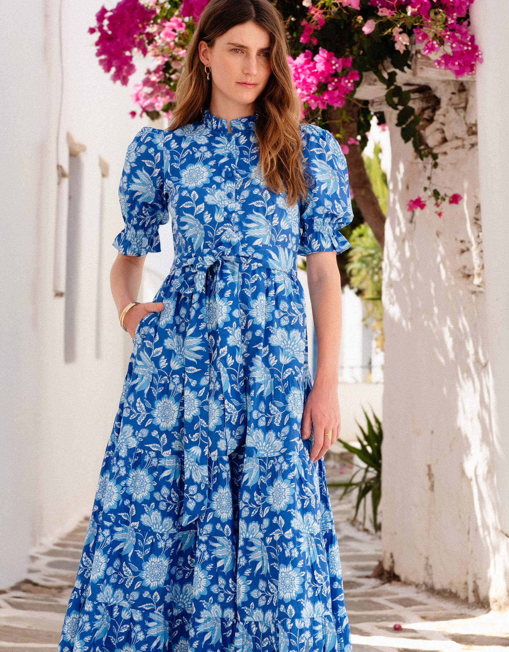 Pink City Prints Ink Jaal Matilda Dress