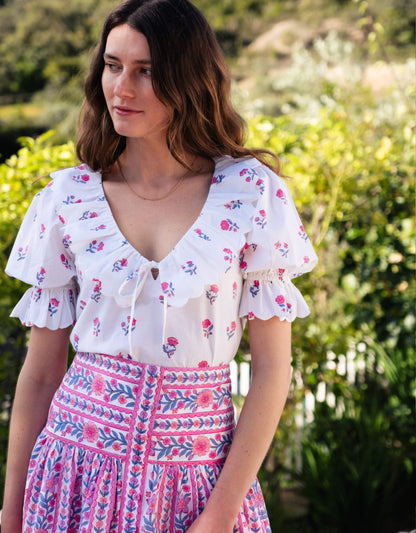 Pink City Prints Jaipur Border Primrose Skirt