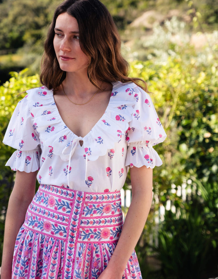 Pink City Prints Jaipur Border Primrose Skirt