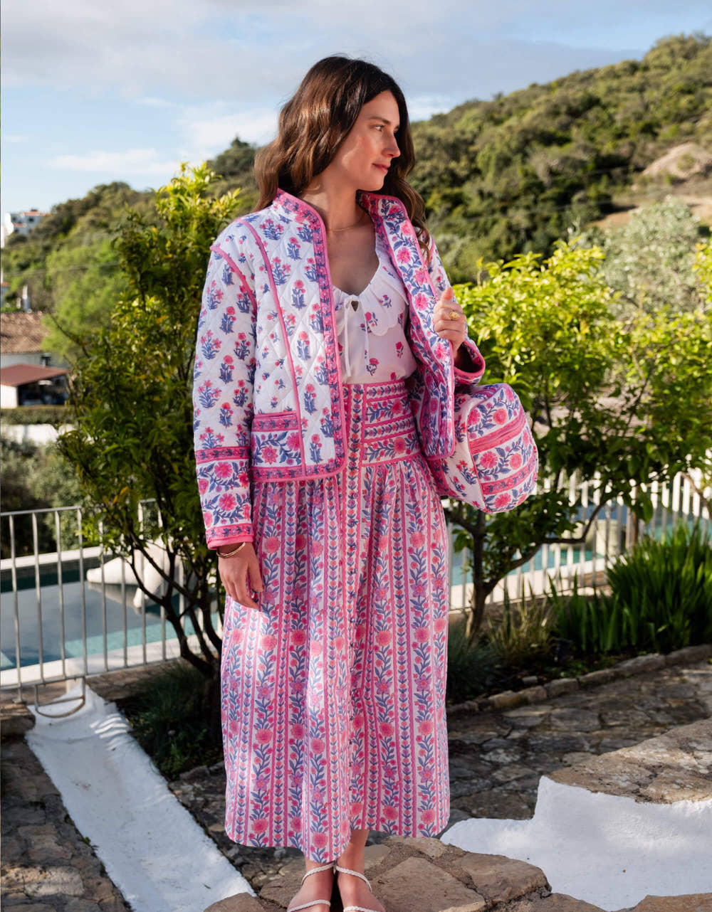 Pink City Prints Jaipur Border Primrose Skirt