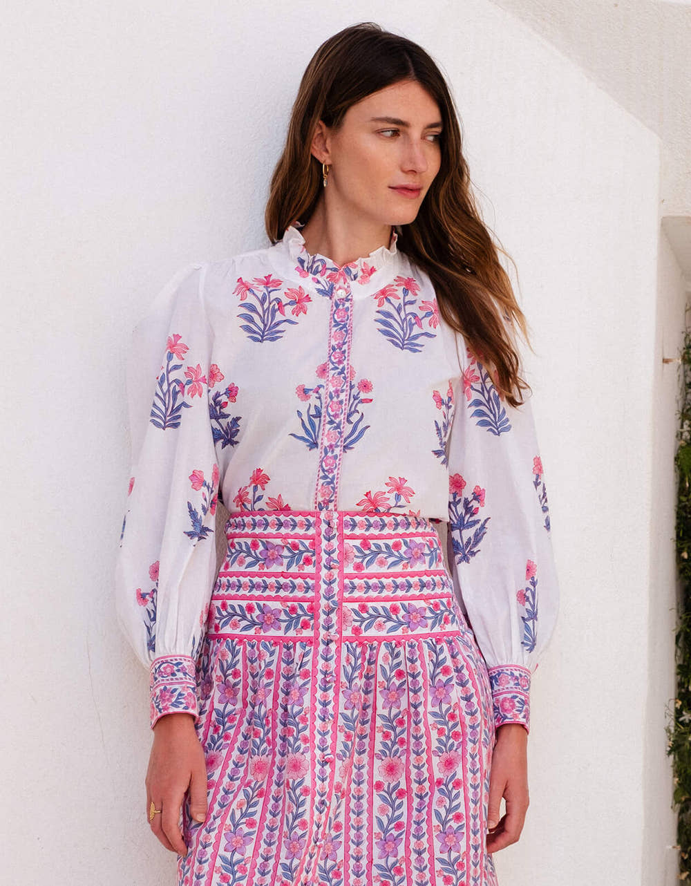Pink City Prints Jaipur Buta Primrose Blouse