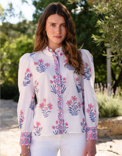 Pink City Prints Jaipur Buta Primrose Blouse