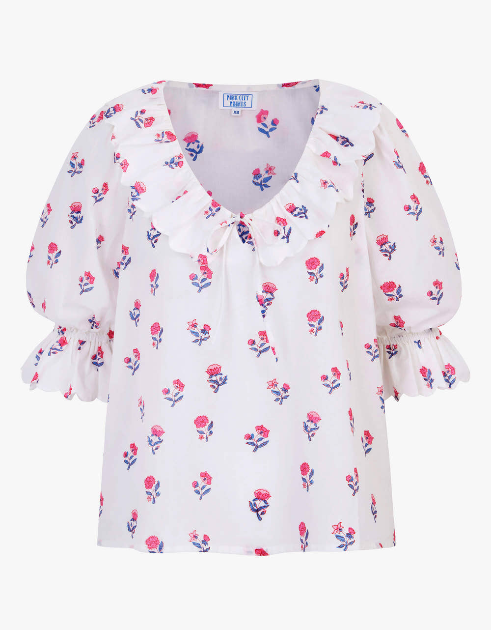Pink City Prints Jaipur Ditsy Ava Blouse