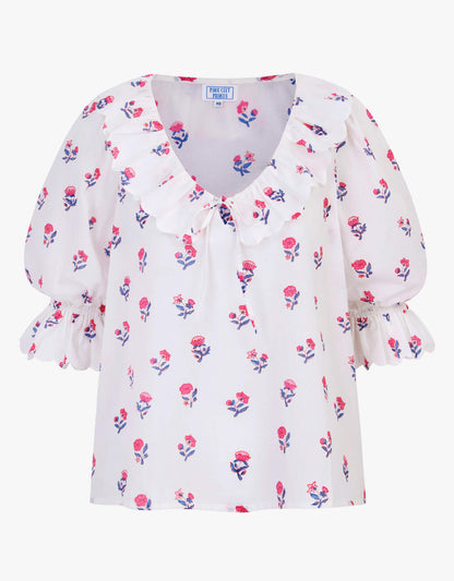 Pink City Prints Jaipur Ditsy Ava Blouse