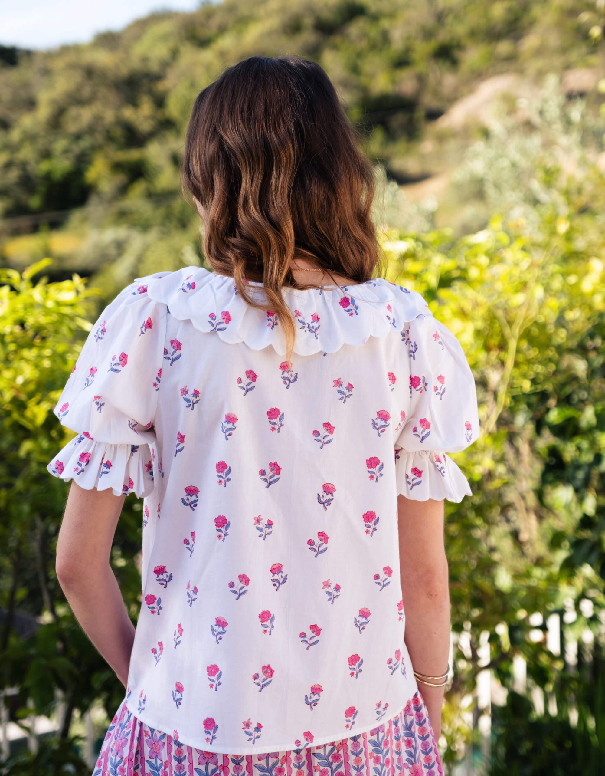 Pink City Prints Jaipur Ditsy Ava Blouse