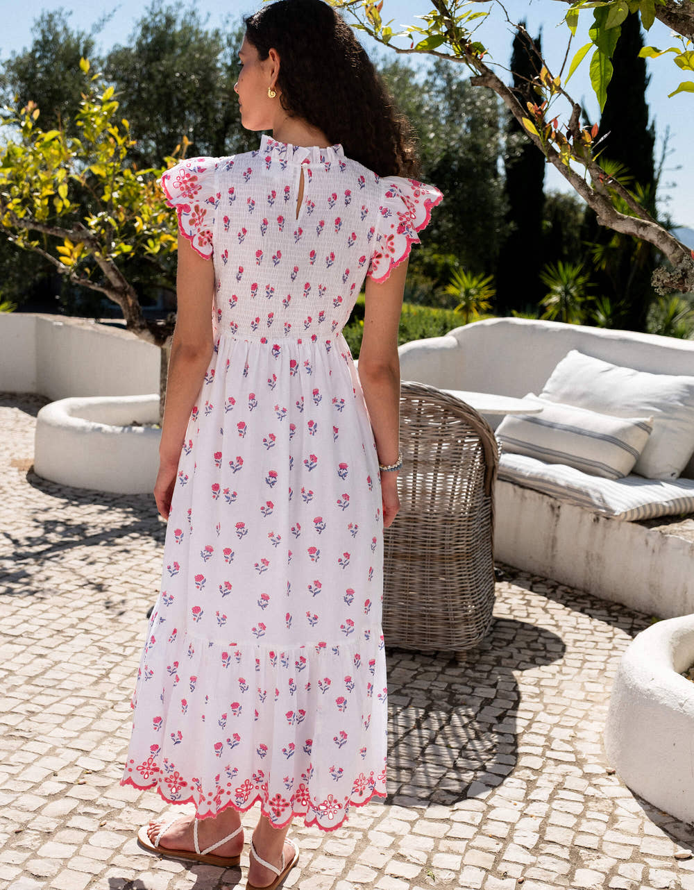 Pink City Prints Jaipur Ditsy Harper Dress