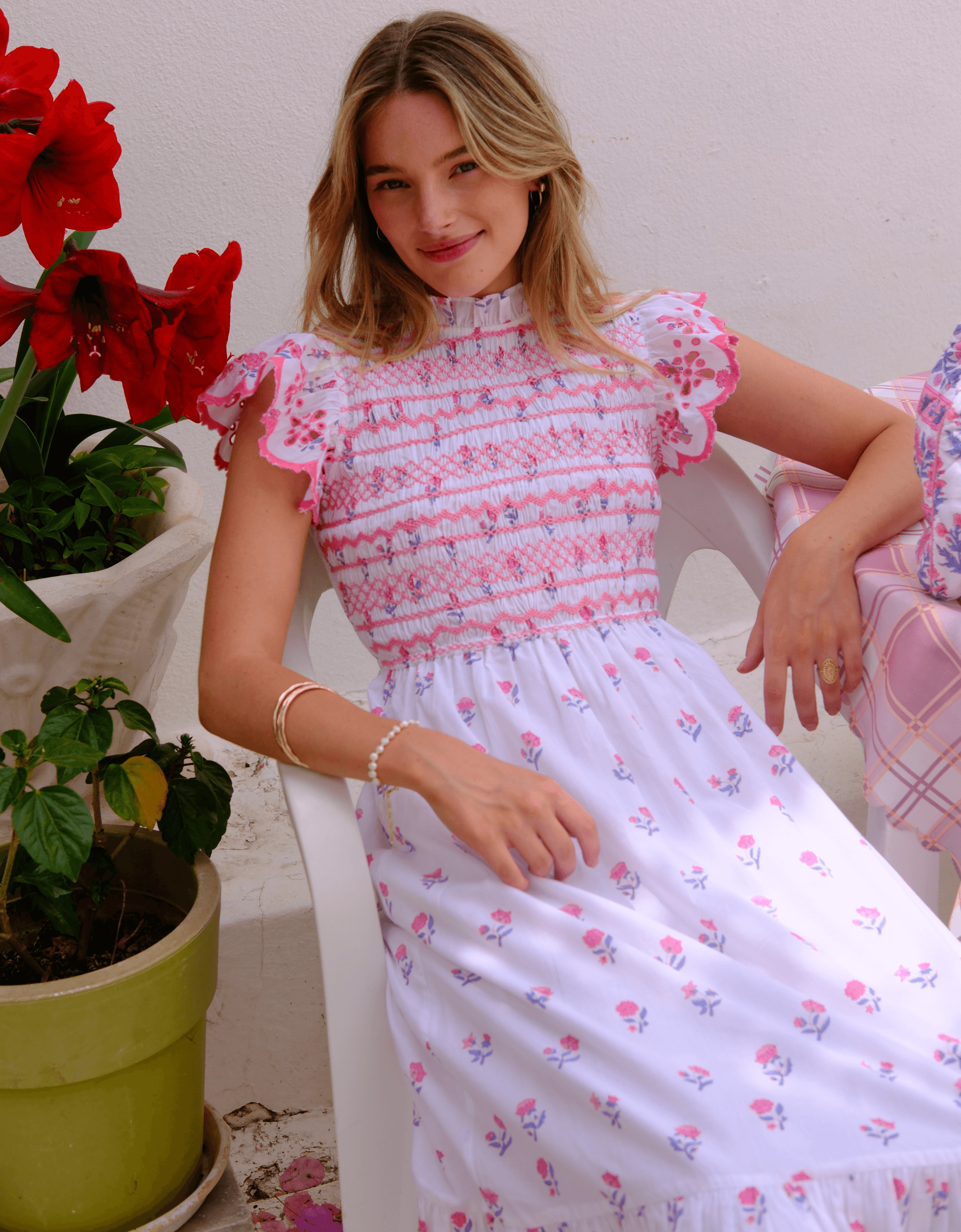 Pink City Prints Jaipur Ditsy Harper Dress