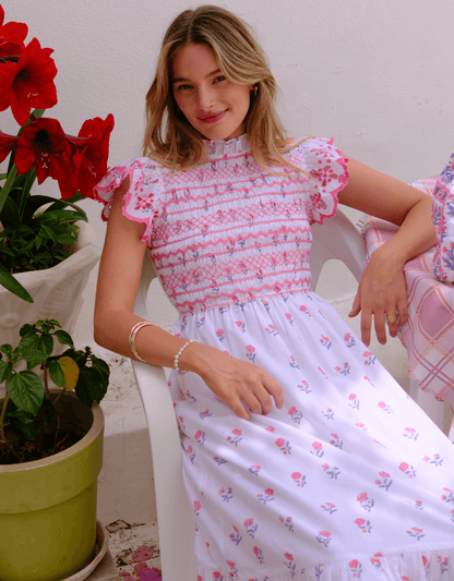 Pink City Prints Jaipur Ditsy Harper Dress