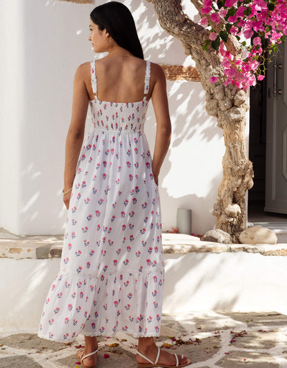 Pink City Prints Jaipur Ditsy Malibu Dress