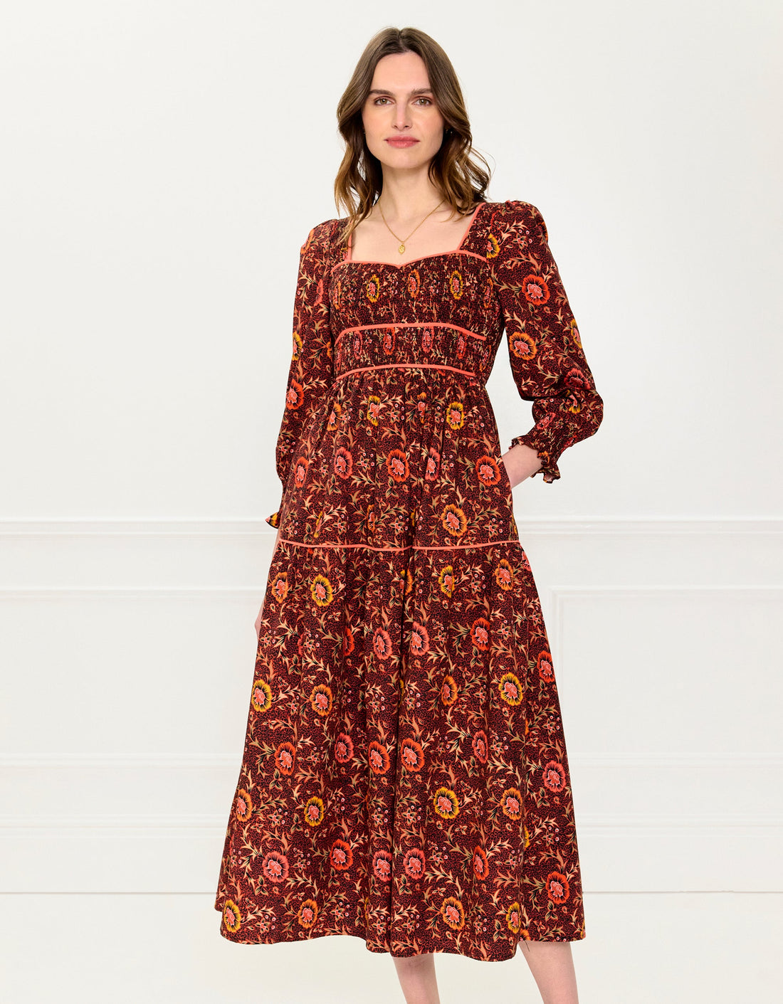 Pink City Prints Jakarta Floral Rachel Dress
