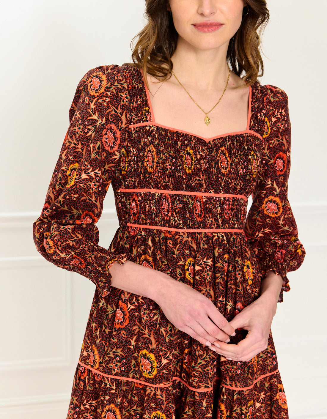 Pink City Prints Jakarta Floral Rachel Dress