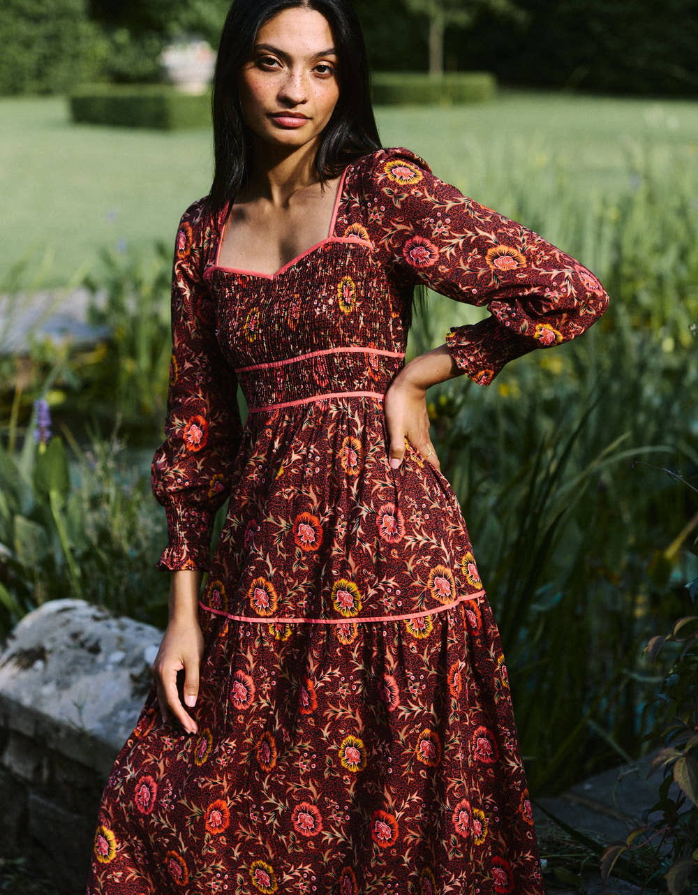 Pink City Prints Jakarta Floral Rachel Dress