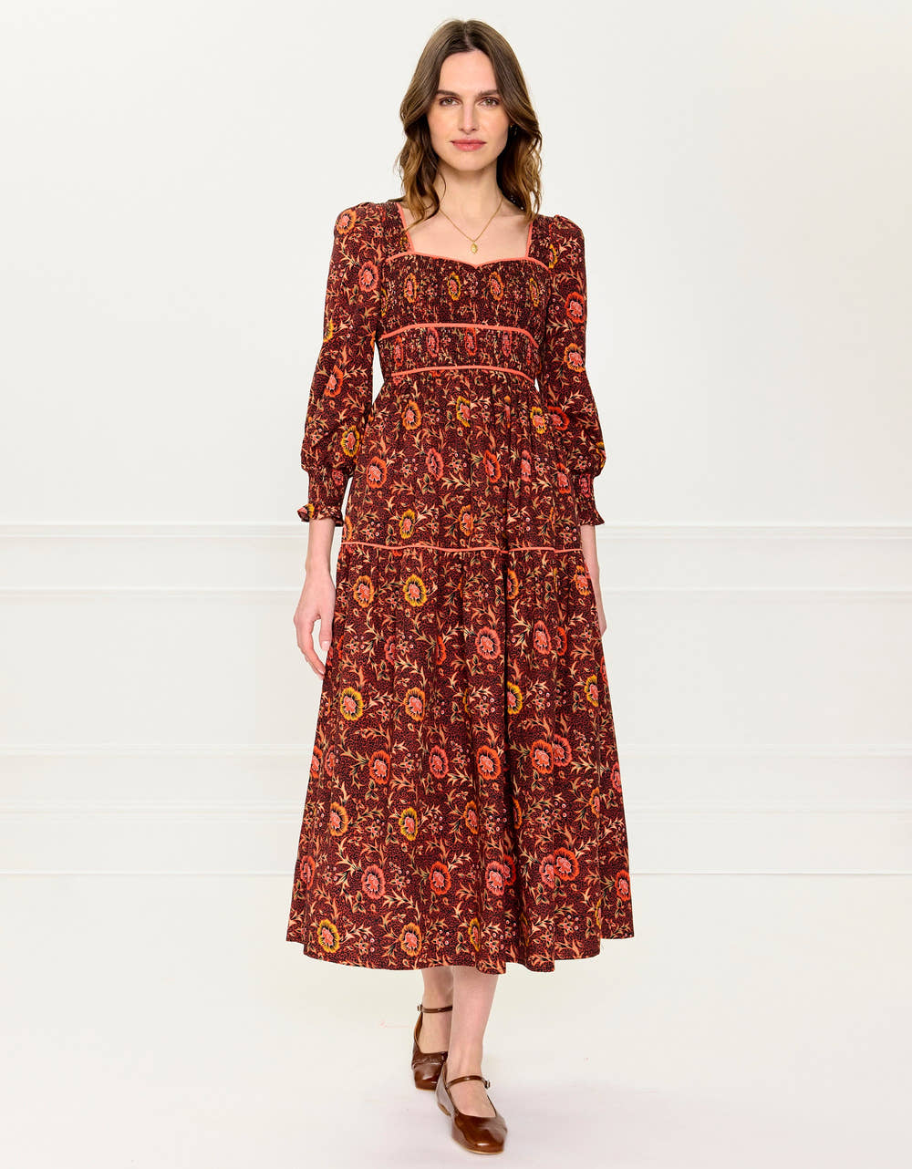 Pink City Prints Jakarta Floral Rachel Dress