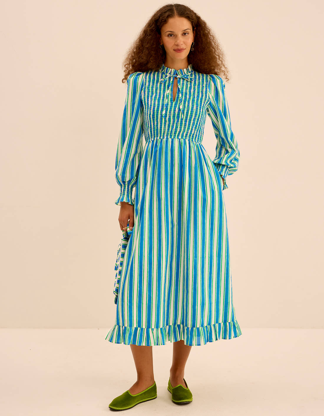 Pink City Prints Lagoon Stripe Izzy Dress