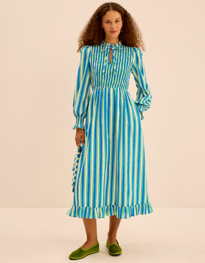 Pink City Prints Lagoon Stripe Izzy Dress