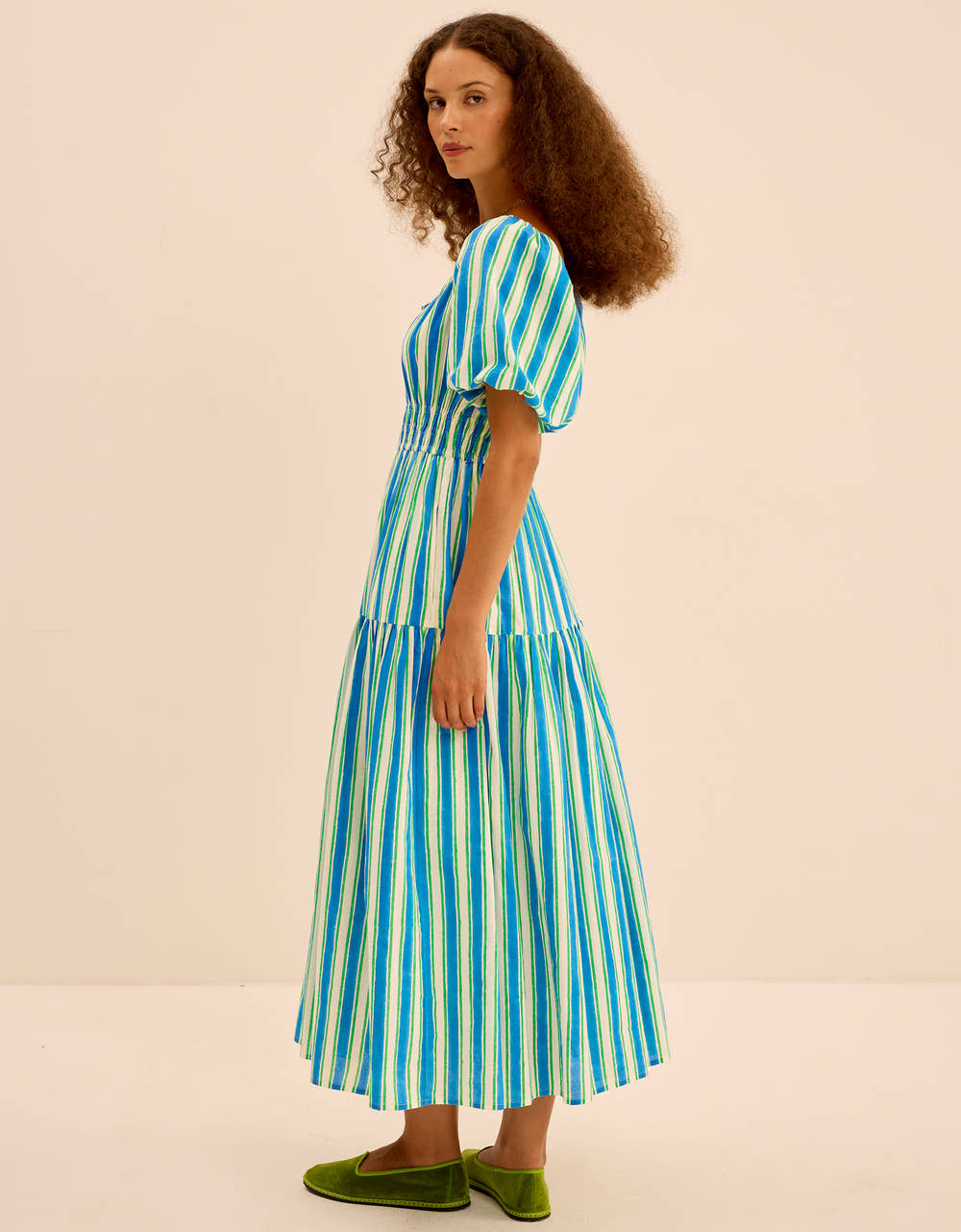 Pink City Prints Lagoon Stripe Katie Dress