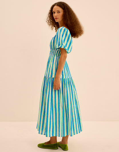 Pink City Prints Lagoon Stripe Katie Dress