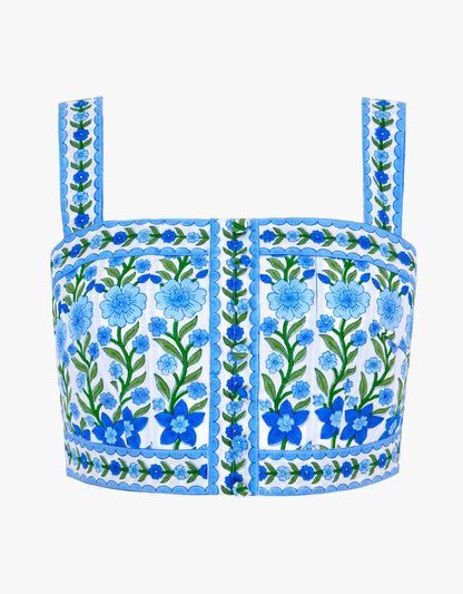 Pink City Prints Lapis Meadow Immy Top