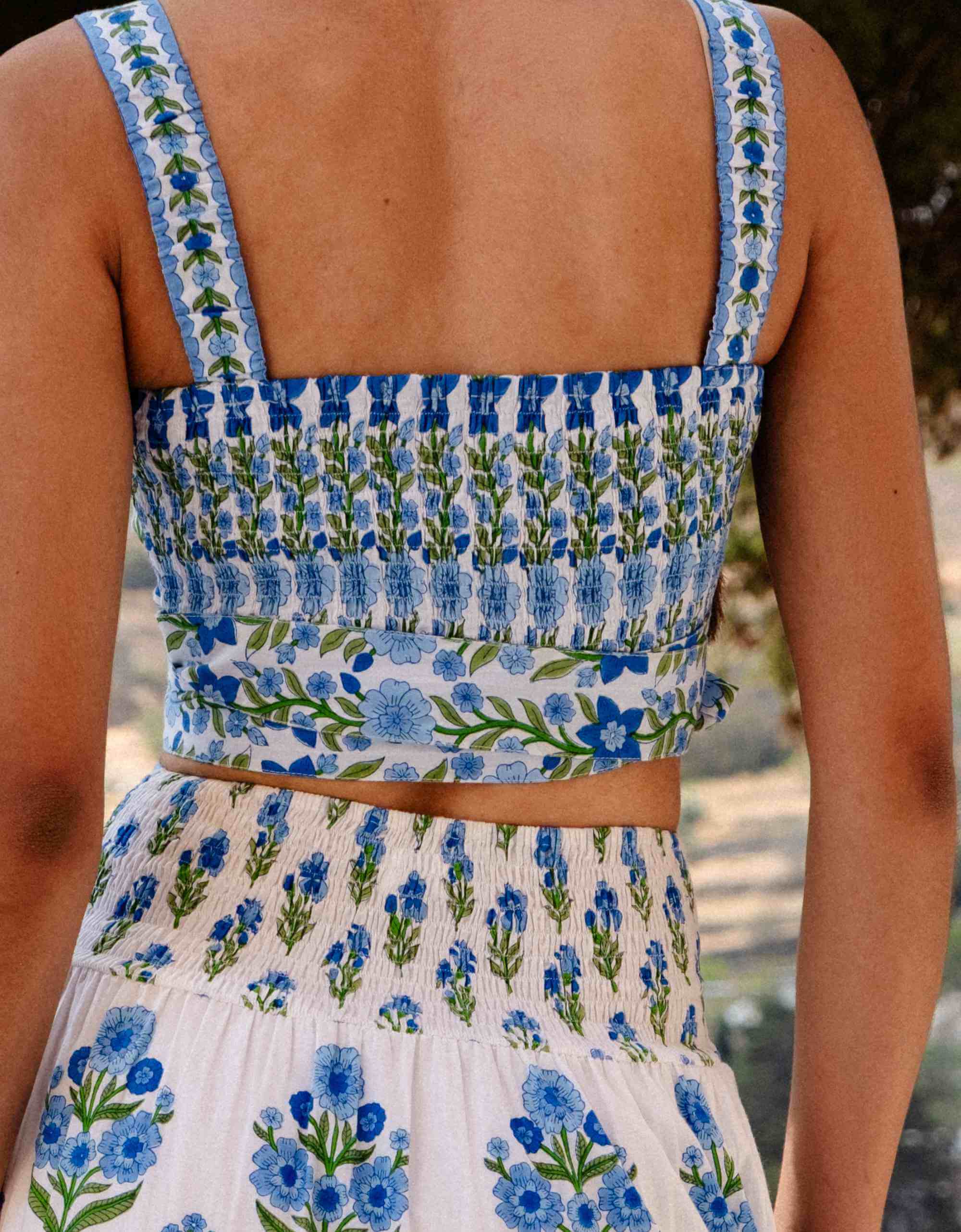 Pink City Prints Lapis Meadow Immy Top