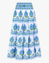 Pink City Prints Lapis Meadow Rah Rah Skirt